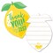 Big Dot of Happiness So Fresh - Lemon - Shaped Thank You Cards - Citrus Lemonade Party Thank You Note Cards with Envelopes - Set of 12